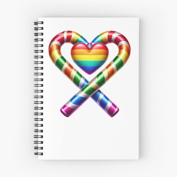 Item preview, Rainbow Pride Candy Cane Heart Tee – LGBTQ+ Holiday  designed and sold by BlankCanvasHaHa.