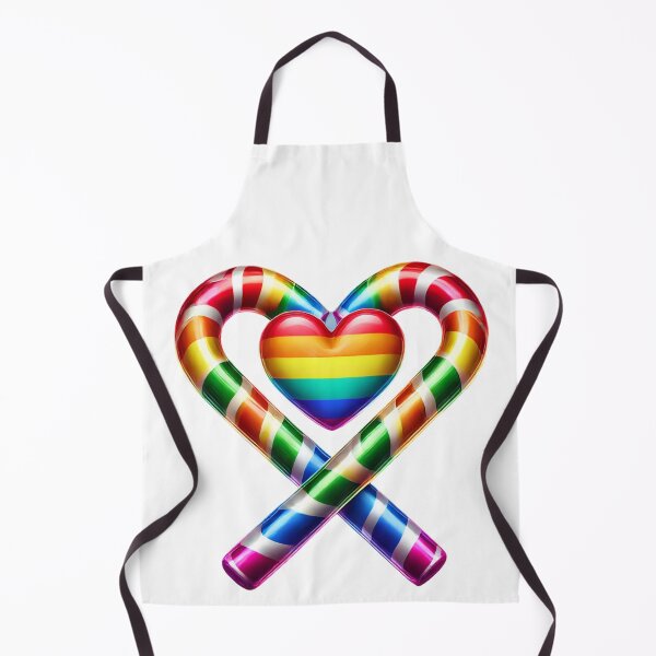 Item preview, Rainbow Pride Candy Cane Heart Tee – LGBTQ+ Holiday designed and sold by BlankCanvasHaHa.