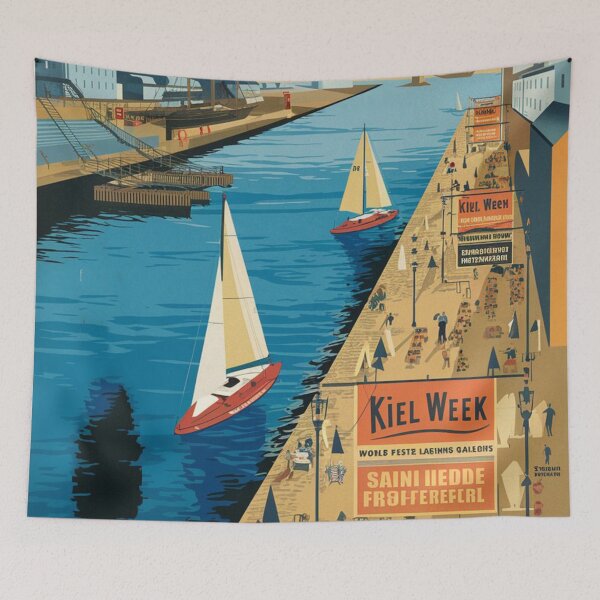 Artikelvorschau, Kieler Weinlese-Reise-Plakat entworfen und verkauft von TravelerRat.