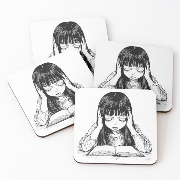 Item preview, wishlist  - black and white horror manga anime girl designed and sold by ForsakenFrames.