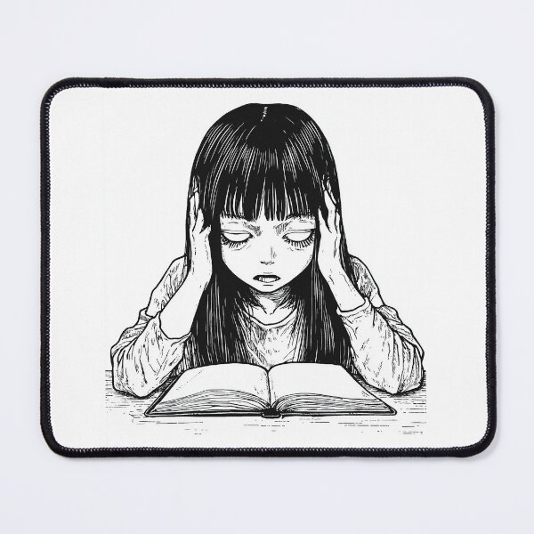 Item preview, wishlist  - black and white horror manga anime girl designed and sold by ForsakenFrames.