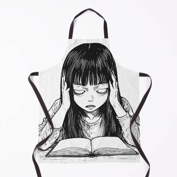 Item preview, wishlist  - black and white horror manga anime girl designed and sold by ForsakenFrames.