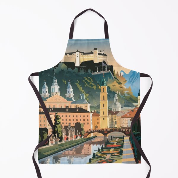 Item preview, Póster de viaje vintage de Salzburgo designed and sold by TravelerRat.