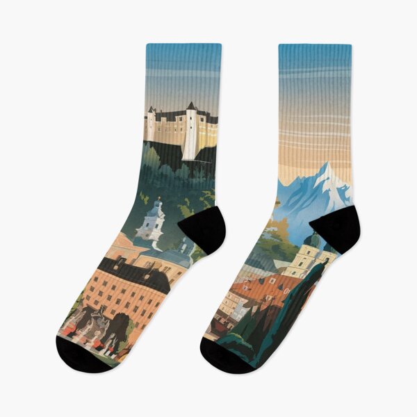 Item preview, Póster de viaje vintage de Salzburgo designed and sold by TravelerRat.