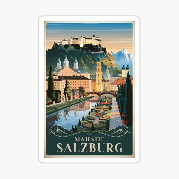 Artikel-Vorschau von Salzburger Vintage Reiseposter, designt und verkauft von TravelerRat.