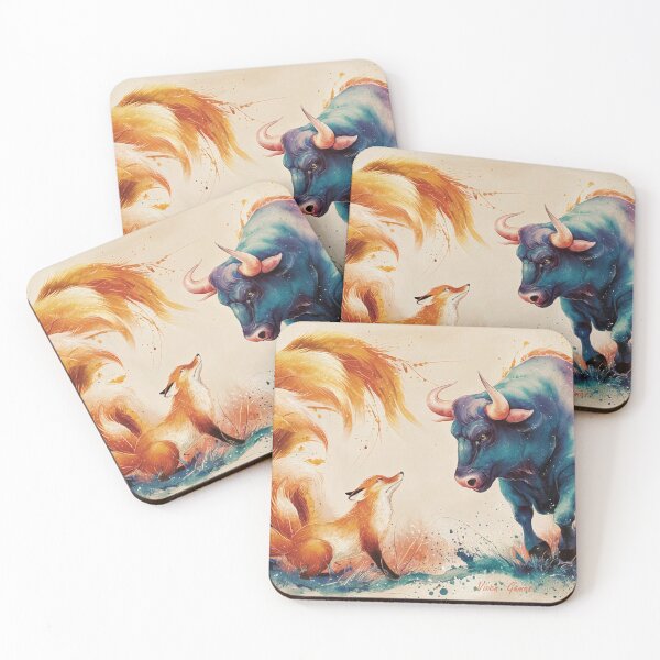 Item preview, Magical Vixen and Bull artwork designed and sold by Vixen-Games.