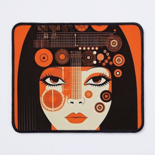 Item preview, Retro Girl Portrait design designed and sold by Shoot-The-Moon.
