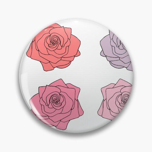 Item preview, Roses flowers set of 8 pastel colors designed and sold by EMMonovi.