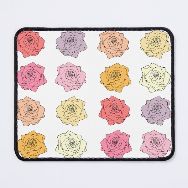 Item preview, Roses flowers set of 8 pastel colors designed and sold by EMMonovi.