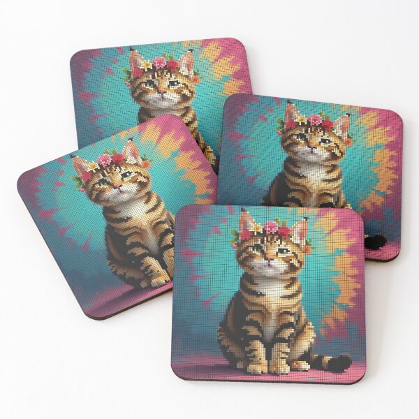 Item preview,  Purrfectly Blooming: The Tabby in a Crown designed and sold by NaturePixel.