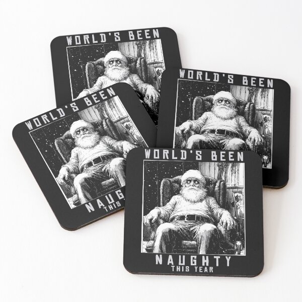 Item preview, worlds been naughty 3 - black and white christmas horror manga anime santa designed and sold by ForsakenFrames.
