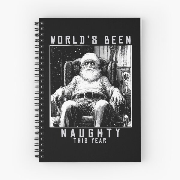 Item preview, worlds been naughty 3 - black and white christmas horror manga anime santa designed and sold by ForsakenFrames.