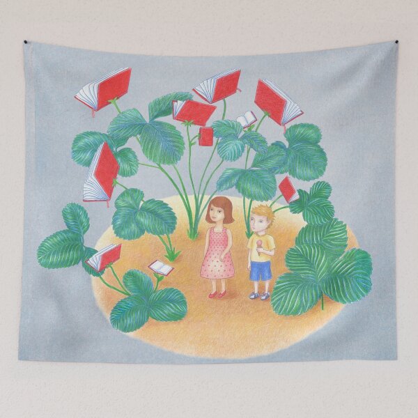 Item preview, lost in a garden of books designed and sold by EllenLambrichts.