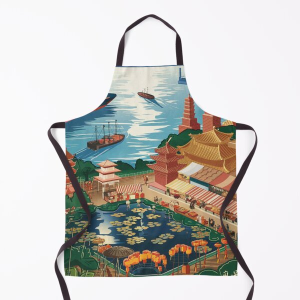 Item preview, Kaohsiung Vintage Travel Poster designed and sold by TravelerRat.