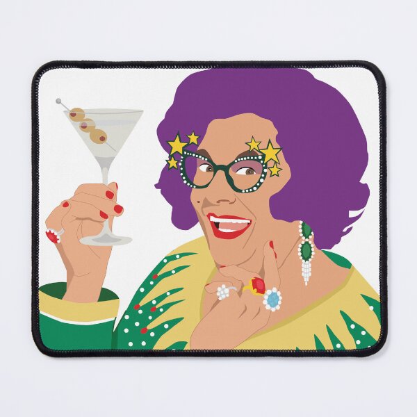 Item preview, Dame Edna Everage Aussie Christmas Merry Christmas Possums Martini designed and sold by adlibcreative.