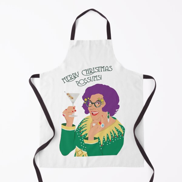 Item preview, Dame Edna Everage Aussie Christmas Merry Christmas Possums Martini designed and sold by adlibcreative.