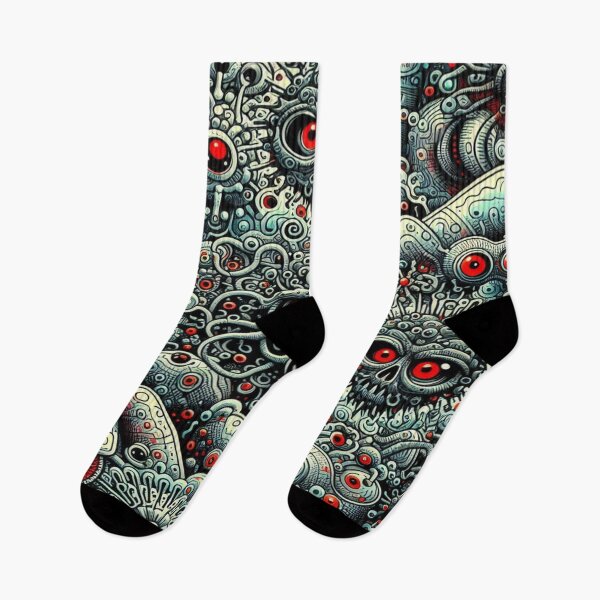 Item preview, Doodles of Microorganisms with Evil Eyes Controlling Tetris-Like Neural Pathways designed and sold by Imaginarium of Chaos falcon88 .