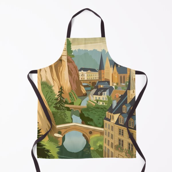 Item preview, Luxembourg Vintage Travel Poster designed and sold by TravelerRat.