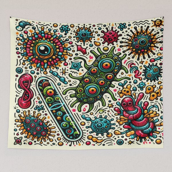 Item preview, Doodle of Microorganisms with Glowing Eyes and Sci-Fi Brain Structures designed and sold by Imaginarium of Chaos falcon88 .