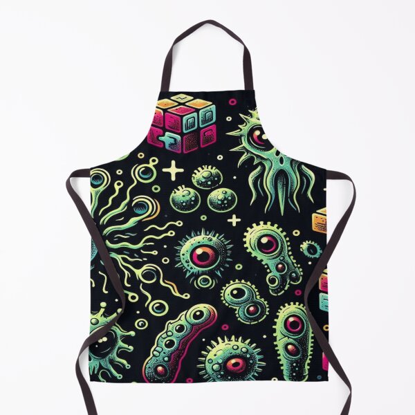 Item preview, Doodle of Alien Microorganisms with Evil Eyes and Tetris-Like Cellular Shapes designed and sold by Imaginarium of Chaos falcon88 .