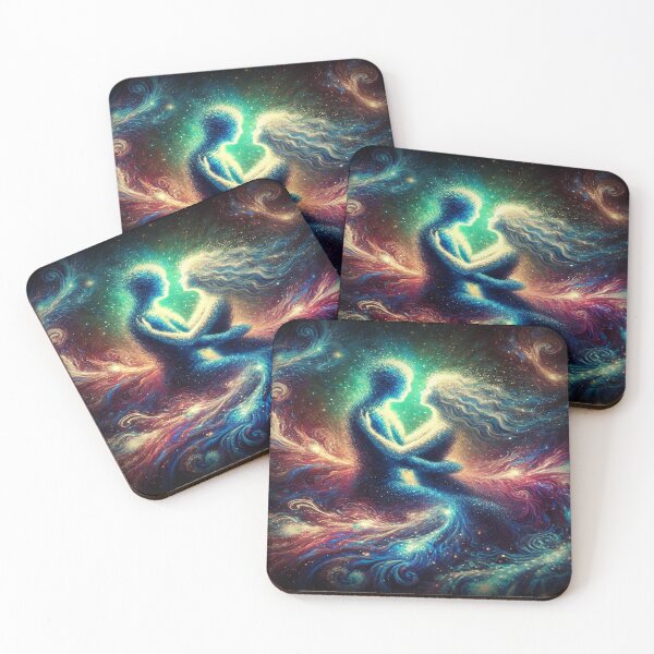 Item preview, Celestial Embrace: Ethereal Cosmic Love designed and sold by Feathers & Futhark.