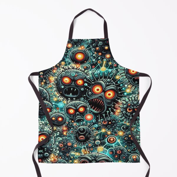 Item preview, Doodle of Microorganisms with Evil Eyes and Pulsing Molecular Networks designed and sold by Imaginarium of Chaos falcon88 .
