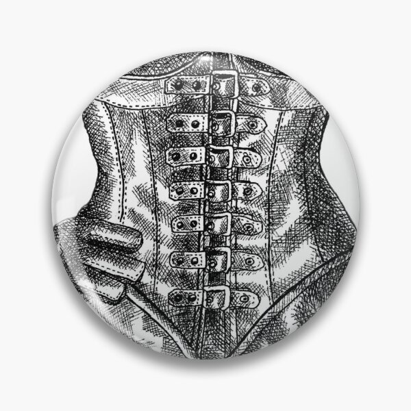 Item preview, Leather Corset Fashion Illustration by Goddamn Media designed and sold by Tale Teller Club.