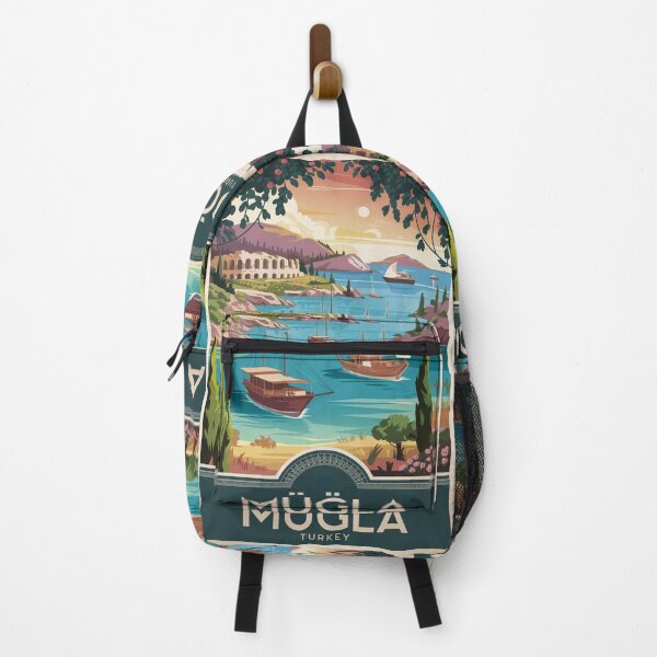 Item preview, Mugla Vintage Travel Poster designed and sold by TravelerRat.