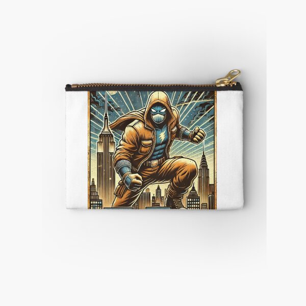 Item preview, Midnight Guardian: Retro Superhero Over New York City designed and sold by OldSchoolRetro.