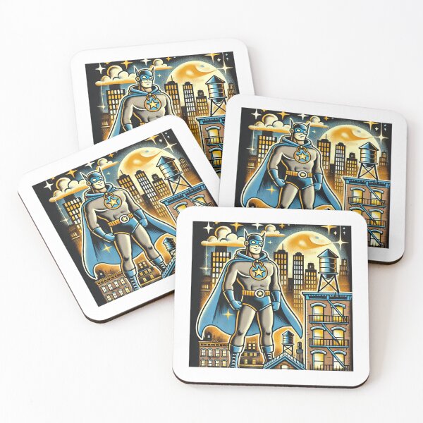 Item preview, Retro Hero: Star Sentinel Over the City designed and sold by OldSchoolRetro.