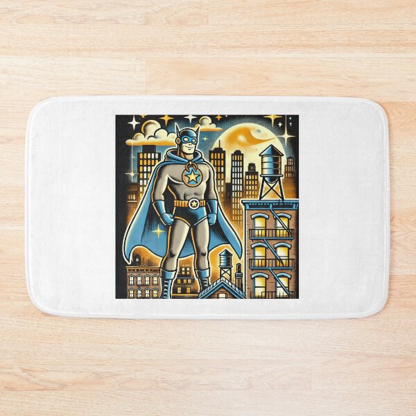 Item preview, Retro Hero: Star Sentinel Over the City designed and sold by OldSchoolRetro.