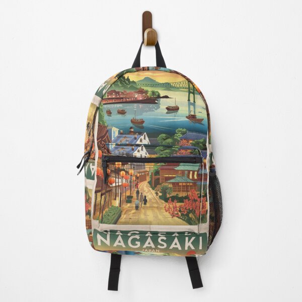 Item preview, Nagasaki Vintage Travel Poster designed and sold by TravelerRat.