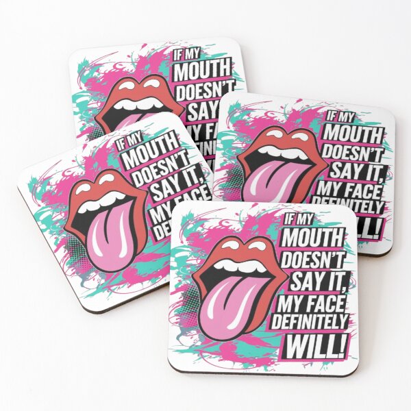 Item preview, If My Mouth Doesn’t Say It, My Face Definitely Will - Bold and Fun Expression Design designed and sold by GemBob Creations.