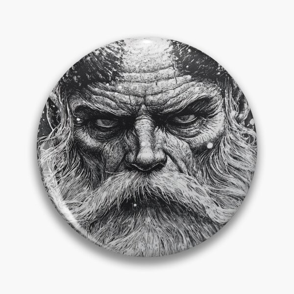 Item preview, Krampus  - black and white christmas horror manga anime santa designed and sold by ForsakenFrames.