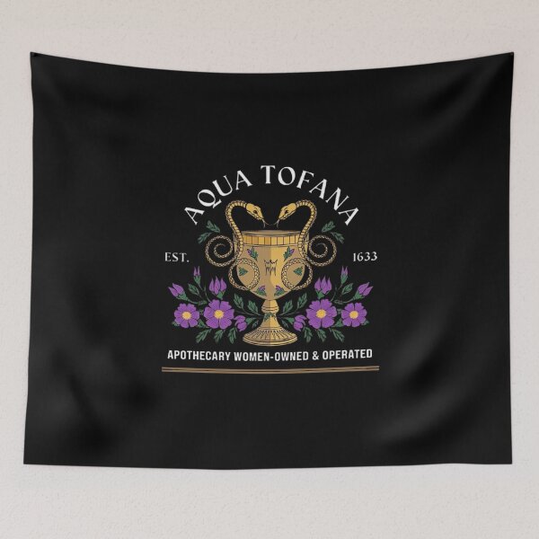Item preview, Aqua Tofana Vintage Apothecary Design – Historical Botanical Art with Dark Aesthetic designed and sold by love3617.