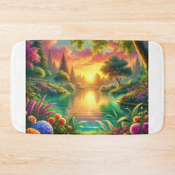 Item preview, Peaceful Lake Sunset designed and sold by MomentsbyMo.