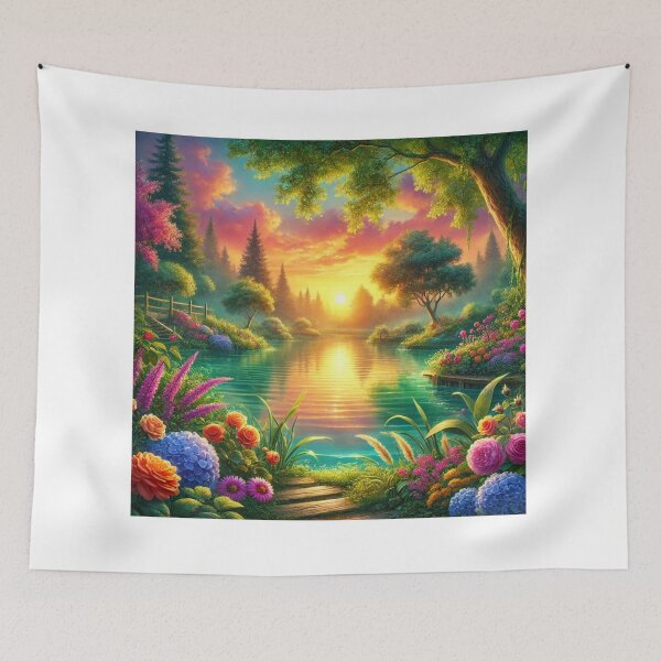 Item preview, Peaceful Lake Sunset designed and sold by MomentsbyMo.