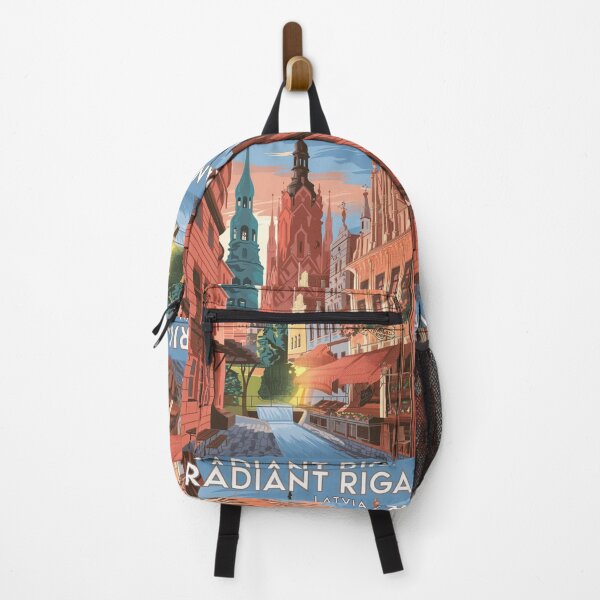Item preview, Riga Vintage Travel Poster designed and sold by TravelerRat.