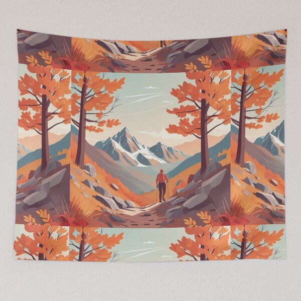 Item preview, Autumn Mountain Hiking Adventure designed and sold by hjian8219.
