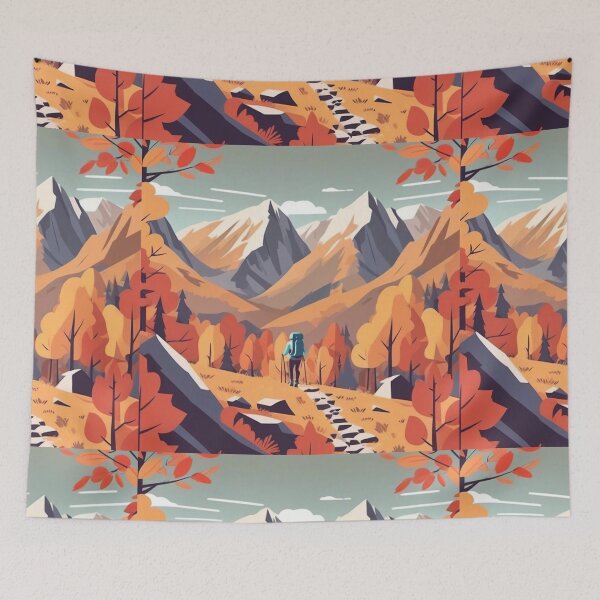 Item preview, Autumn Mountain Hiking Adventure designed and sold by hjian8219.