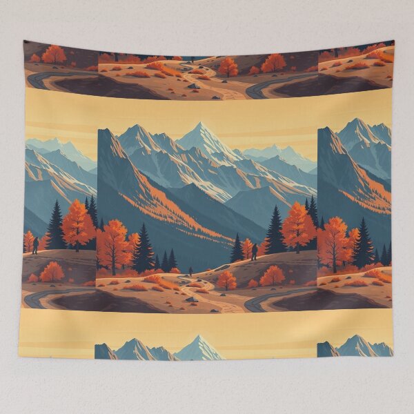 Item preview, Autumn Mountain Hiking Adventure designed and sold by hjian8219.