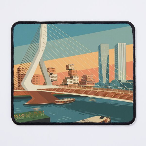 Item preview, Rotterdam Vintage Travel Poster designed and sold by TravelerRat.
