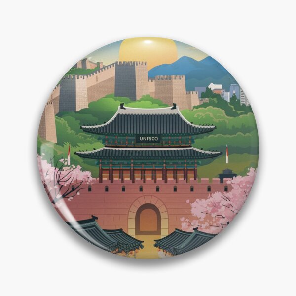 Item preview, Suwon Vintage Travel Poster designed and sold by TravelerRat.