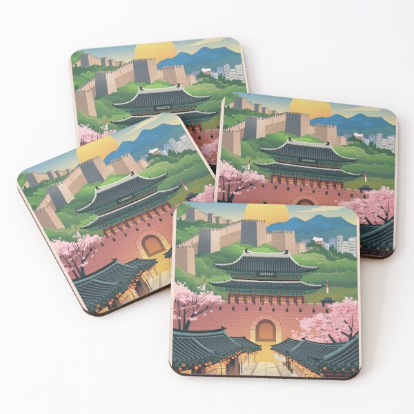 Item preview, Suwon Vintage Travel Poster designed and sold by TravelerRat.