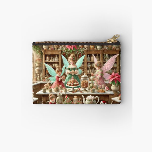 Item preview,  Enchanted Fairy Christmas Kitchen Holiday Baking Fairies, Magical Festive Scene designed and sold by NancyzKreations.