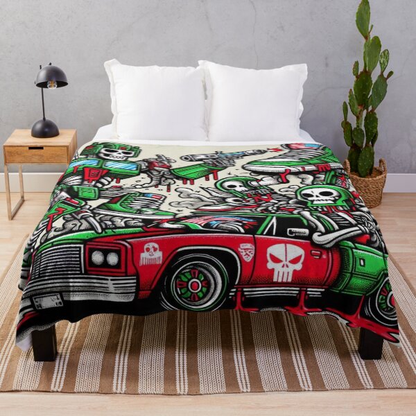 Item preview, Nitrogen Cars with Skeletons in Sneakers and Blood Graffiti Chaos designed and sold by Imaginarium of Chaos falcon88 .