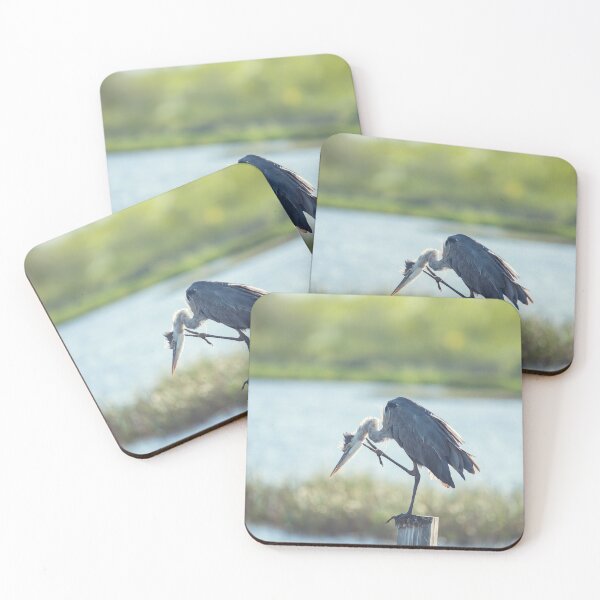Item preview, Great Blue Heron Perches in Florida Wetlands designed and sold by svetlanna.