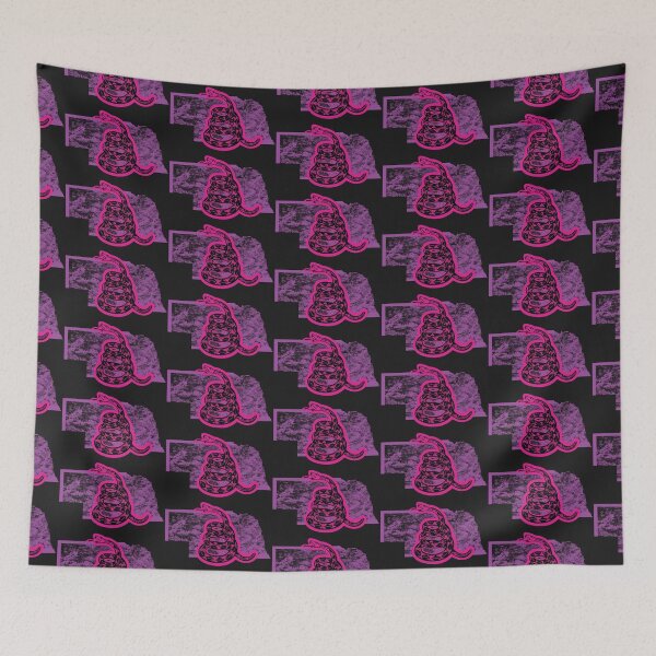 Item preview, NEBRASKA  - Freedom Is The Superpower - Gadsden Snake Flag - Dont Tread On Me design 80s colors designed and sold by pelagio.