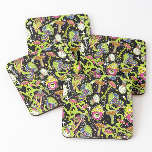 Item preview, Trippy Psychedelic Mushrooms Pattern  designed and sold by BetOova.