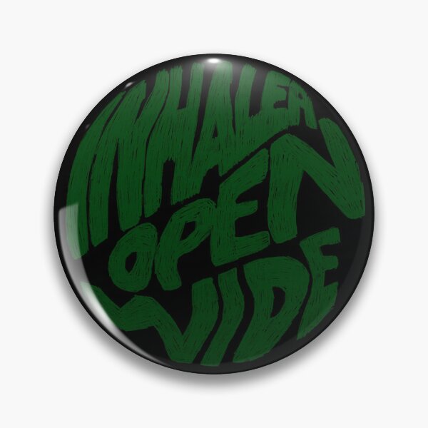 Item preview, inhaler - open wide scribble (green) designed and sold by cam <3.